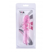 Стимулирующая розовая насадка с шишечками и шипами - 13,5 см. - Toyfa Basic - в Липецке купить с доставкой