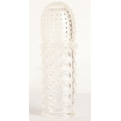 Прозрачная закрытая гелевая насадка - 13,5 см. - Toyfa Basic - в Липецке купить с доставкой