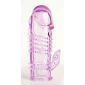 Фиолетовая насадка с коготком и шипами - 13 см. - Toyfa Basic - в Липецке купить с доставкой