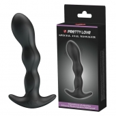 Черный анальный стимулятор простаты с вибрацией Special Anal Massager - 14,5 см. - Baile - в Липецке купить с доставкой