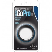 Черно-синее эрекционное кольцо Silicone Go Pro Cock Ring - Blush Novelties - в Липецке купить с доставкой
