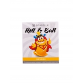 Стимулирующий презерватив-насадка Roll   Ball Banana - Sitabella - купить с доставкой в Липецке