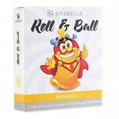 Стимулирующий презерватив-насадка Roll   Ball Banana - Sitabella - купить с доставкой в Липецке