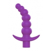 Фиолетовая вибрирующая анальная елочка Sweet Toys - 10,8 см. - Bior toys