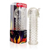 Закрытая прозрачная насадка на пенис Crystal Sleeve Faraon - 13,5 см. - Erowoman-Eroman - в Липецке купить с доставкой