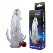Закрытая прозрачная вибронасадка на пенис Crystal Sleeve Vibe - Erowoman-Eroman - в Липецке купить с доставкой