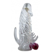 Закрытая прозрачная вибронасадка на пенис Crystal Sleeve Vibe - Erowoman-Eroman - в Липецке купить с доставкой