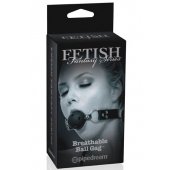Черный кляп с дырочками Breathable Ball Gag - Pipedream - купить с доставкой в Липецке