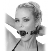 Черный кляп с дырочками Breathable Ball Gag - Pipedream - купить с доставкой в Липецке