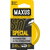 Презервативы с точками и рёбрами в железном кейсе MAXUS Special - 3 шт. - Maxus - купить с доставкой в Липецке