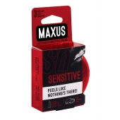 Ультратонкие презервативы в железном кейсе MAXUS Sensitive - 3 шт. - Maxus - купить с доставкой в Липецке