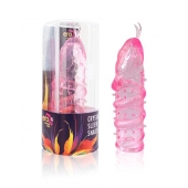 Закрытая рельефная насадка Crystal sleeve snakes в виде змеи с усиками - 14 см. - Erowoman-Eroman - в Липецке купить с доставкой