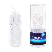 Закрытая рельефная насадка Crystal sleeve с усиками - 12 см. - Erowoman-Eroman - в Липецке купить с доставкой