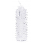 Закрытая рельефная насадка Crystal sleeve с усиками - 12 см. - Erowoman-Eroman - в Липецке купить с доставкой
