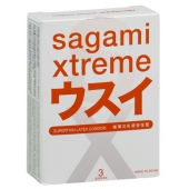 Ультратонкие презервативы Sagami Xtreme SUPERTHIN - 3 шт. - Sagami - купить с доставкой в Липецке