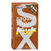 Презервативы Sagami Xtreme FEEL UP с точечной текстурой и линиями прилегания - 10 шт. - Sagami - купить с доставкой в Липецке