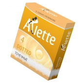Презервативы Arlette Dotted с точечной текстурой - 3 шт. - Arlette - купить с доставкой в Липецке