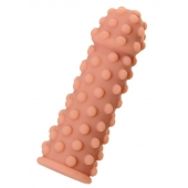 Телесная реалистичная насадка KOKOS Extreme Sleeve 02 с дополнительной стимуляцией - 12,7 см. - KOKOS - в Липецке купить с доставкой