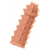 Телесная реалистичная насадка KOKOS Extreme Sleeve 04 с дополнительной стимуляцией - 12,7 см. - KOKOS - в Липецке купить с доставкой