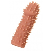 Телесная реалистичная насадка KOKOS Extreme Sleeve 07 с дополнительной стимуляцией - 12,7 см. - KOKOS - в Липецке купить с доставкой