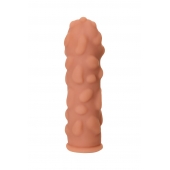 Телесная реалистичная насадка KOKOS Extreme Sleeve 11 с дополнительной стимуляцией - 12,7 см. - KOKOS - в Липецке купить с доставкой
