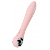 Розовый силиконовый вибратор с электростимуляцией GALVANI VIBE - 21 см. - ToyFa - купить с доставкой в Липецке
