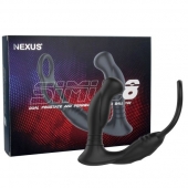 Черная анальная пробка NEXUS SIMUL8 с фиксацией на теле кольцами - Nexus Range - в Липецке купить с доставкой