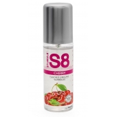 Смазка на водной основе S8 Flavored Lube со вкусом вишни - 125 мл. - Stimul8 - купить с доставкой в Липецке