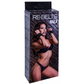 Черные кожаные наручники Naila - Rebelts - купить с доставкой в Липецке