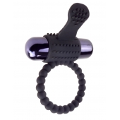 Черное эрекционное виброкольцо Vibrating Silicone Super Ring - Pipedream - в Липецке купить с доставкой