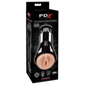 Телесный вибромастурбатор-вагина Cock Compressor Vibrating Stroker - Pipedream - в Липецке купить с доставкой
