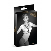 Черная упряжь на грудь Laura - Bijoux Pour Toi - купить с доставкой в Липецке