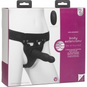 Черный полый вибрострапон Body Extensions BE Aroused - 17,78 см. - Doc Johnson - купить с доставкой в Липецке