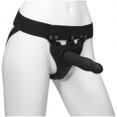 Черный полый вибрострапон Body Extensions BE Aroused - 17,78 см. - Doc Johnson - купить с доставкой в Липецке