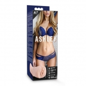 Телесный мастурбатор-вагина с вибропулей Ashley - Blush Novelties - в Липецке купить с доставкой