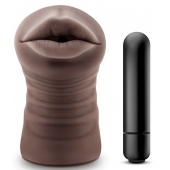 Коричневый мастурбатор-ротик Heather - Blush Novelties - в Липецке купить с доставкой