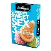Презервативы для орального секса DOMINO Sweet Sex с ароматом мороженого - 3 шт. - Domino - купить с доставкой в Липецке