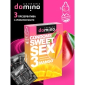 Презервативы для орального секса DOMINO Sweet Sex с ароматом манго - 3 шт. - Domino - купить с доставкой в Липецке