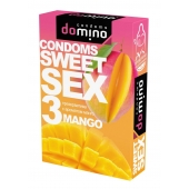 Презервативы для орального секса DOMINO Sweet Sex с ароматом манго - 3 шт. - Domino - купить с доставкой в Липецке
