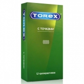 Текстурированные презервативы Torex  С точками  - 12 шт. - Torex - купить с доставкой в Липецке