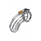 Серебристый пояс верности TOYFA на замочке - ToyFa - купить с доставкой в Липецке Серебристый пояс верности TOYFA на замочке - ToyFa - купить с доставкой в Липецке