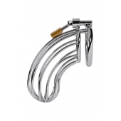 Серебристый пояс верности TOYFA на замочке - ToyFa - купить с доставкой в Липецке Серебристый пояс верности TOYFA на замочке - ToyFa - купить с доставкой в Липецке