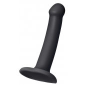Черный фаллос на присоске Silicone Bendable Dildo S - 17 см. - Strap-on-me - купить с доставкой в Липецке