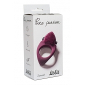 Бордовое эрекционное виброкольцо Pure Passion Sunset - Lola Games - в Липецке купить с доставкой