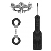 Черный игровой набор Introductory Bondage Kit №4 - Shots Media BV - купить с доставкой в Липецке