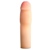 Телесная насадка-удлинитель на пенис PERFORMANCE 1.5INCH COCK XTENDER - 16 см. - Blush Novelties - в Липецке купить с доставкой