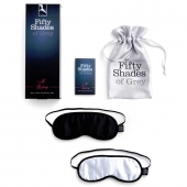 Набор из двух масок на глаза Soft Blindfold Twin Pack - Fifty Shades of Grey - купить с доставкой в Липецке