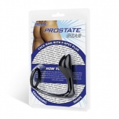 Стимулятор простаты с фиксацией эрекционным кольцом Prostate Gear - BlueLine - в Липецке купить с доставкой