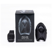 Темно-серый инновационный мужской осциллятор PULSE SOLO LUX с пультом ДУ - Hot Octopuss - в Липецке купить с доставкой