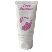 Лубрикант на водной основе с ароматом малины Love Protection Raspberry - 50 мл. - Lola Games - купить с доставкой в Липецке